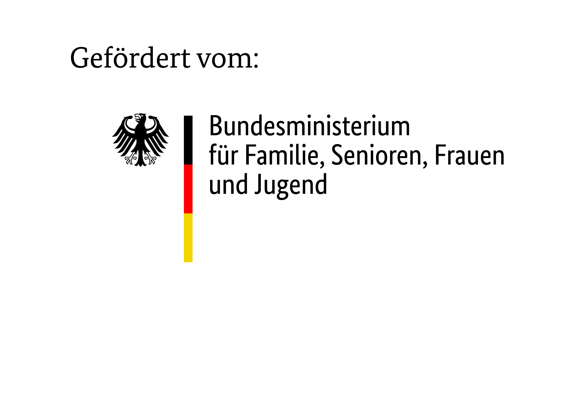 Logo Bundesministerium für Familie, Senioren, Frauen und Jugend