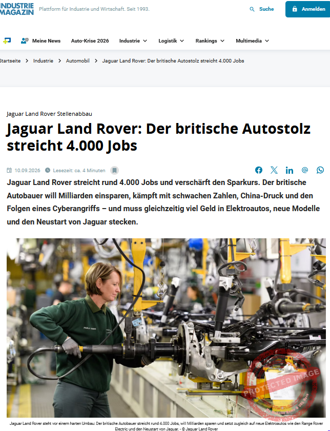 Screenshot Industrie Magazin 2026-09-10 In einer Werkhalle montiert eine Arbeiterin mit einem großen Werkzeug etwas an einem Getriebe