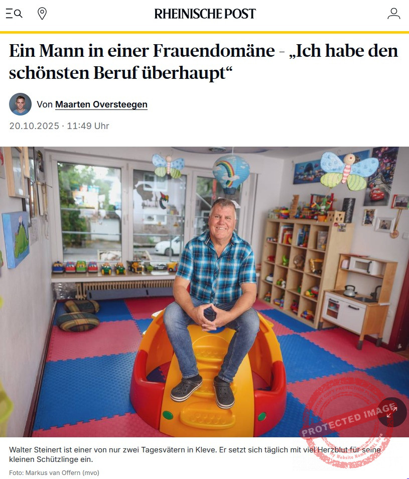 Screenshot Rheinische Post 2025-10-20 Mann sitzt in einem Raum voller Spielzeug